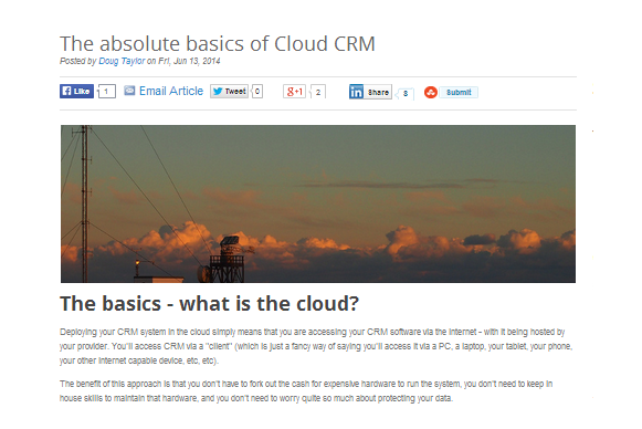 CRM Articles