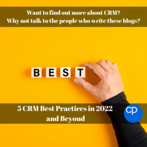 5 CRM Best Practices in 2022 and Beyond Title Images