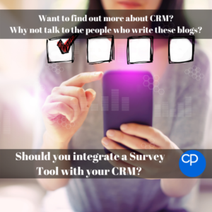 Should you integrate a Survey Tool with your CRM? Title Image