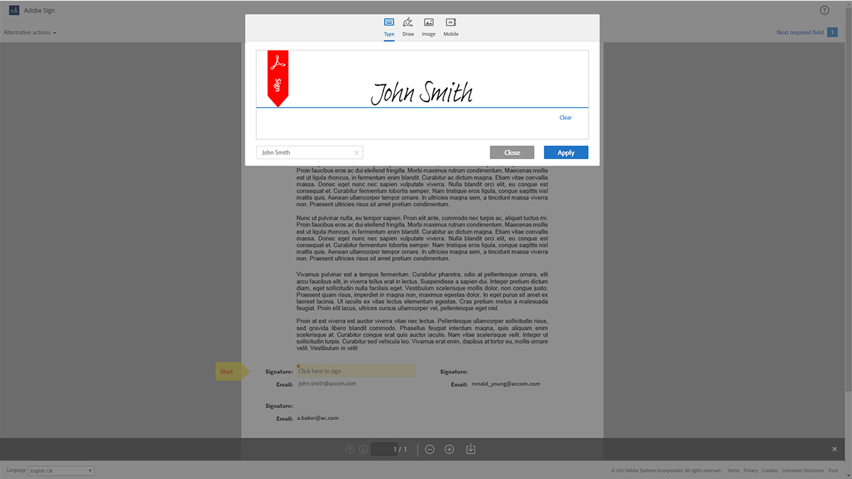 Adobe sign screenshot5