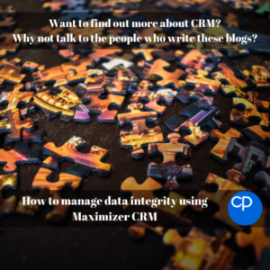 How to Manage Data Integrity using Maximizer CRM 600x600