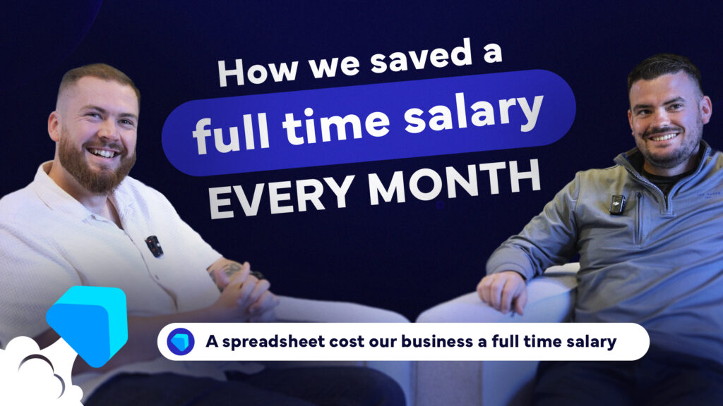 youtube thumbnail shows Ollie and Laurie and video title 'how we saved a full time salary every month'.